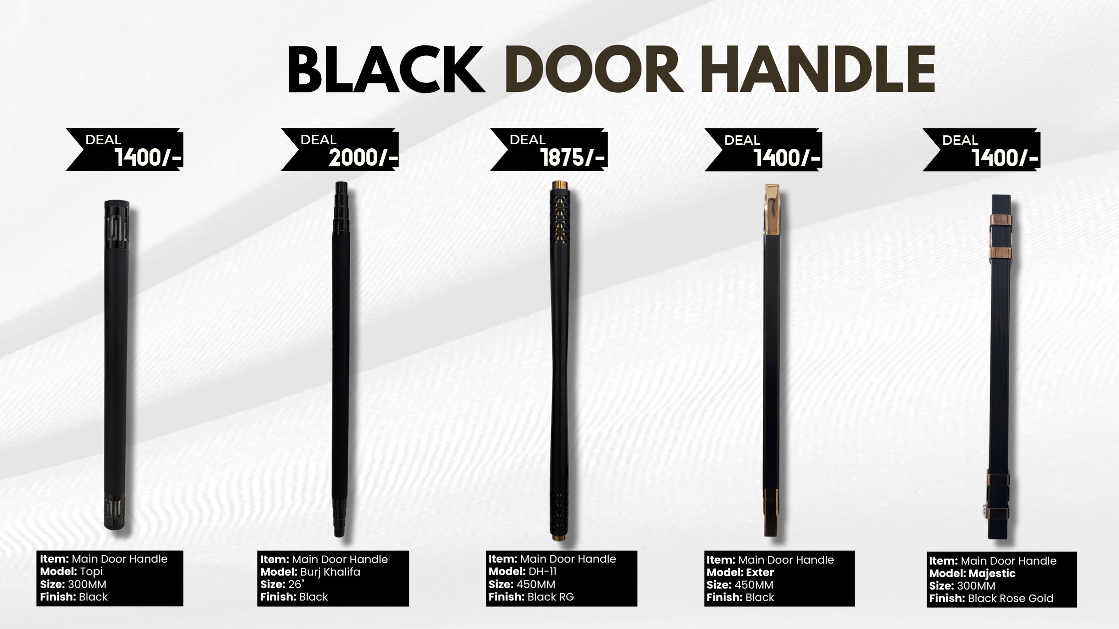 Black Door Handles