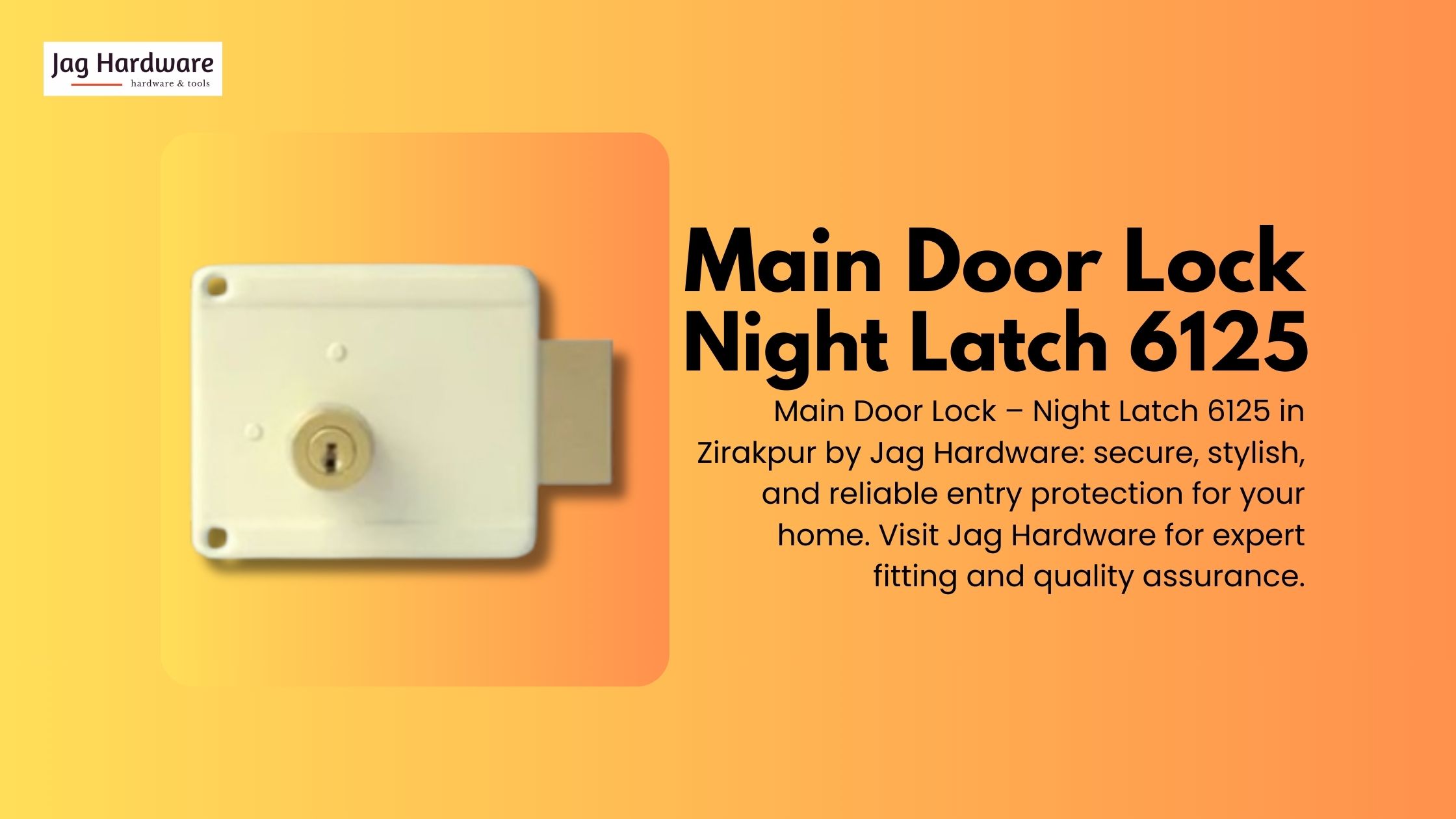 Main Door Lock - Night Latch 6125
