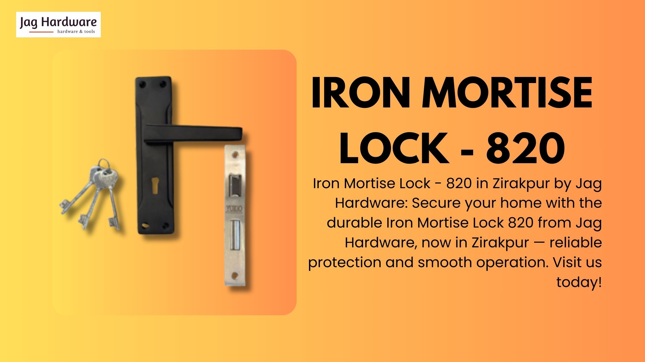 Iron Mortise Lock – 820